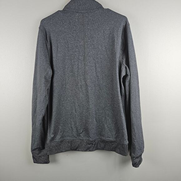 Lululemon Mens Race Run Track Jacket  Dark Gray Gym Finger Size Medium - Picture 2 of 6